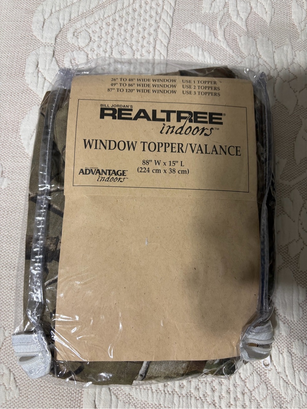 Realtree window topper valance NEW camo